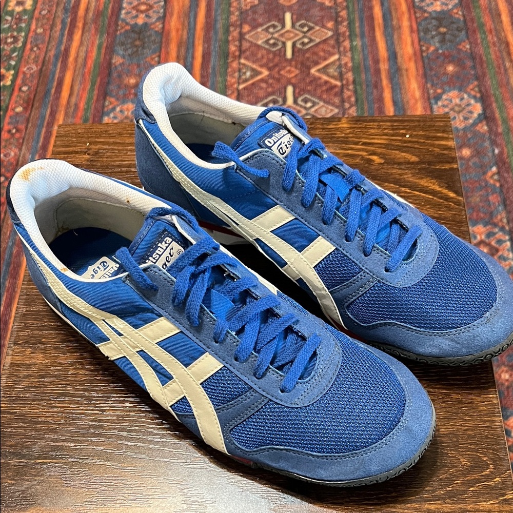 Onitsuka Tiger by Asics Blue and White Sneakers